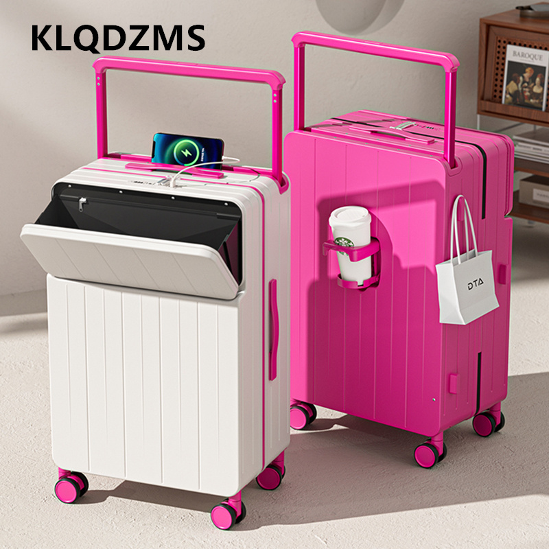Front Opening Laptop Luggage 24 Inch - KLQDZMS Multifunctionele koffer Vooropening Boarding Box