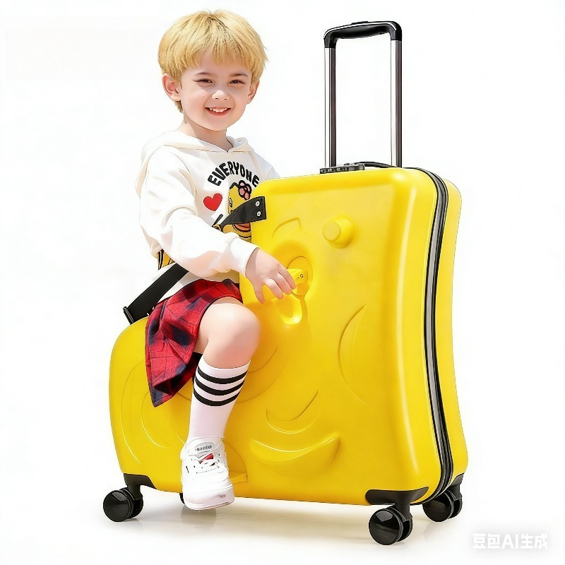 Kids Ride On Suitcase Scooter - Kinderkoffer met wielen, step en bagage