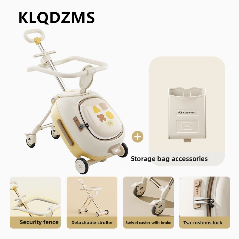 Spinner Wheel Rolling Suitcase 20 Inch - KLQDZMS ABS + PC Koffer Kinderen