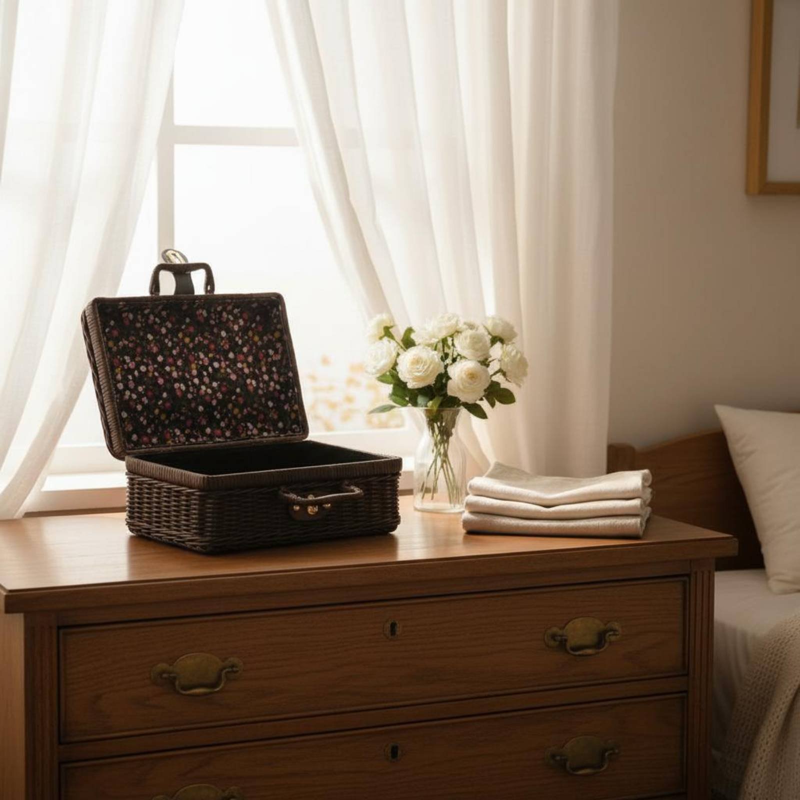 Vintage design koffer met hand - Retro Vintage Trunk Suitcase recensie en prijs